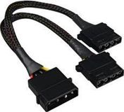 Sharkoon Y-Stromadapter 4P Molex 0,15m bk