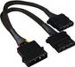 Sharkoon Y-Stromadapter 4P Molex 0,15m bk
