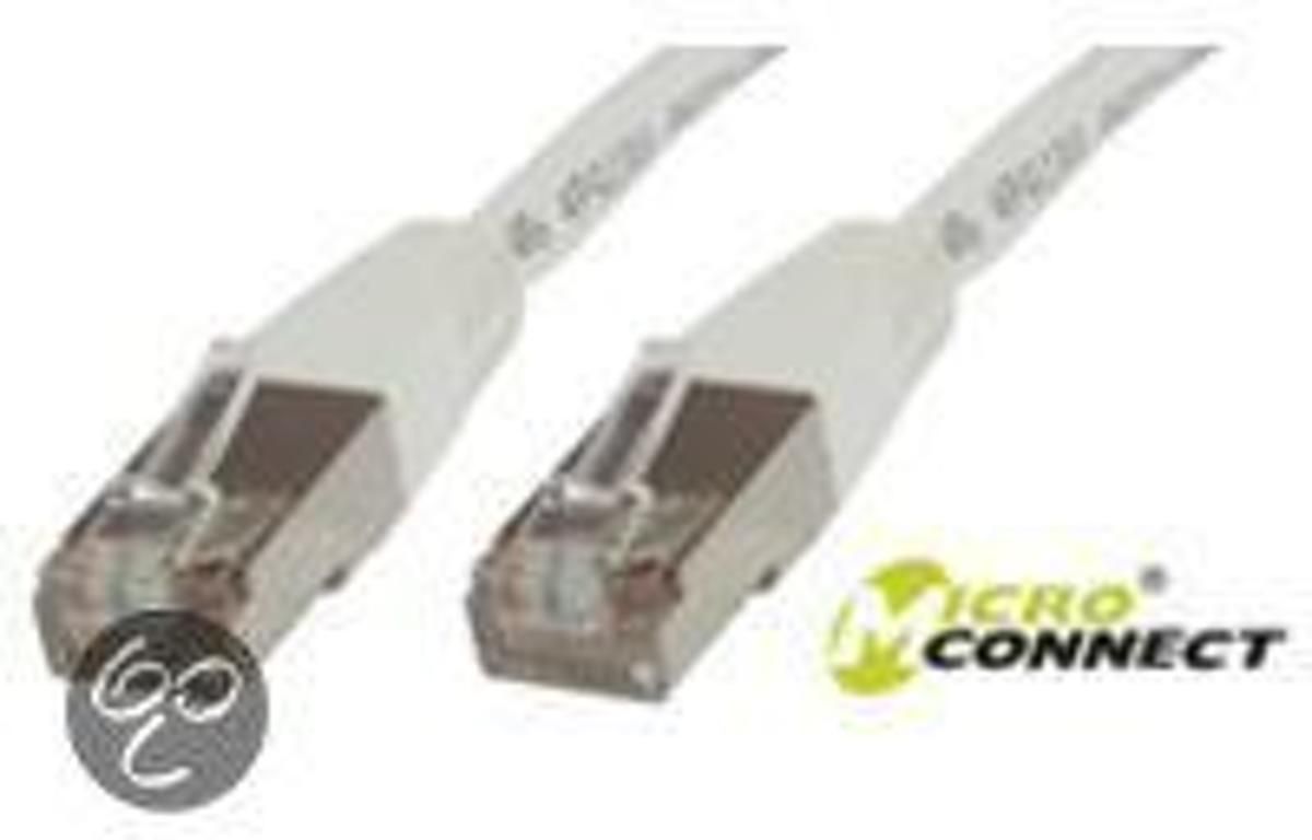 MicroConnect SSTP CAT6 Netwerkkabel - 7m - Wit