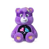 Basic Fun Care Bears 22cm Rock Thema Knuffel – Share Bear – Duurzaam Verzamelspeelgoed – Stoere Paarse Stijl – Voor Kinderen & Fans