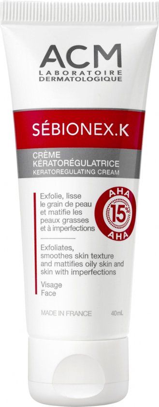 Sebionex K Creme Tube 40ml - Reinigingscrème voor Vette Huid - 40ml
