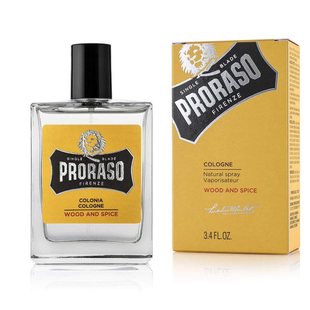 Proraso Wood and Spice Eau de Cologne 100ml Spray