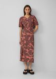 s.Oliver QS Rock Dames Midi Rok Papaja Viscose Dierenprint