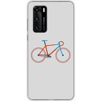 Huawei P40 Bedrukt siliconen hoesje Bike color hipster