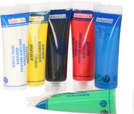 Artist & Co Acrylverf - 6 tubes - 6 kleuren - 75 ml per tube - hobbyverf op waterbasis