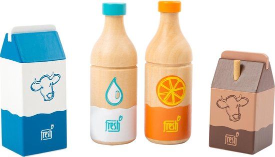 Small Foot - Houten Speelgoed Dranken Set Fresh - 4dlg - Vanaf 3 Jaar