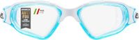 CRESSI Clear Eyes Goggles White/Aquamarine - Unisex Zwembril van puur Siliconen met Moleculaire Anti Condens Behandeling, Wit/Aquamarijn Heldere Lens