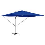 VidaXL Parasol Zwart, Blauw