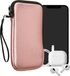 kwmobile Telefoontasje Universeel XL - Metallic Roségoud