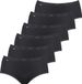 sloggi Dames midi slip 6 pack Basic+ zwart