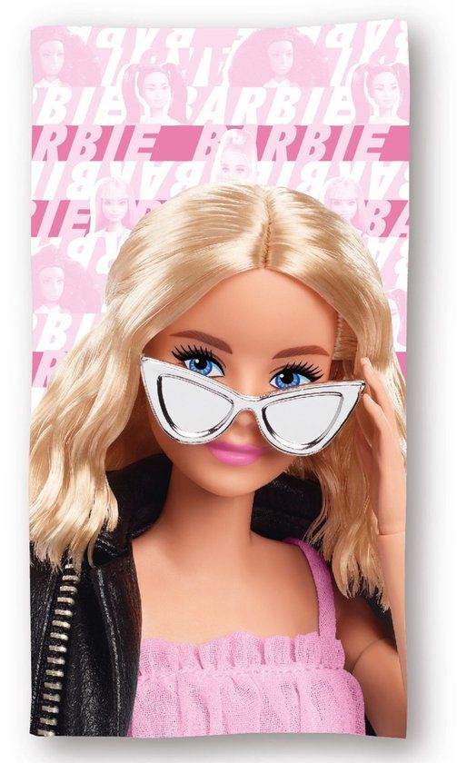 4KidsOnly Barbie Strandlaken Kind - Roze Strandhanddoek voor Kinderen