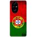 Huawei Honor 200 Pro 5G Siliconen hoesje Portugese vlag
