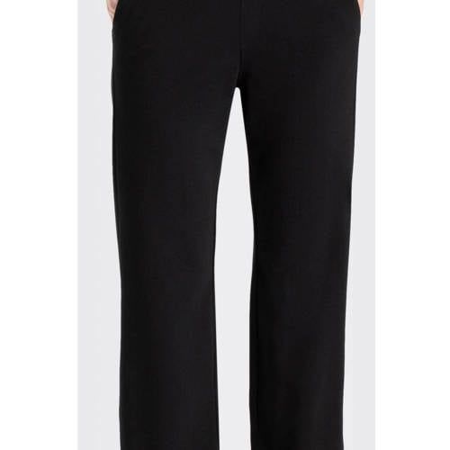 MAC wide leg pantalon CHIARA met all over print zwart