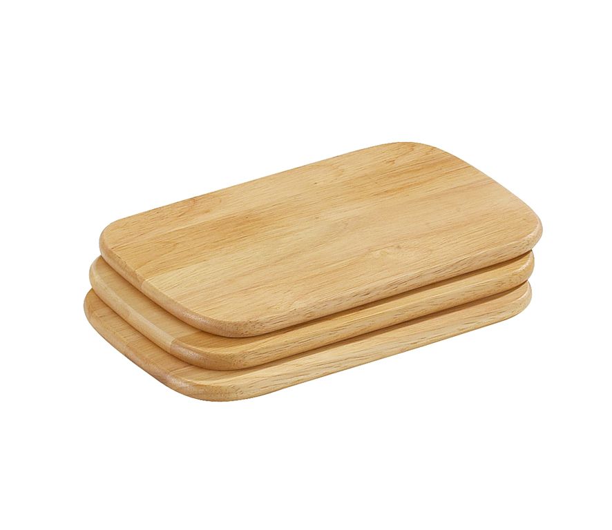 Zassenhaus 050004 Borden Hout Rechthoek 15x22cm - 3 stuks