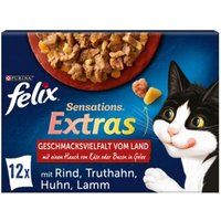 Felix Sensations Extras gelei 12 x 85 g Verscheidenheid aan smaken van het platteland