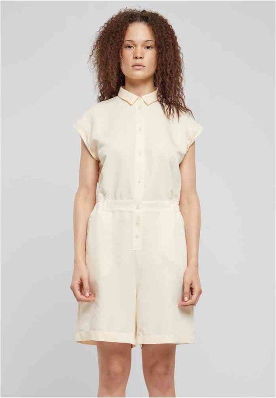 Urban Classics Viscose Twill Playsuit - Beige - S