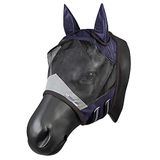 PFIFF 102943 Vliegenmasker met uv-bescherming, paardenvliegenbescherming, Shetty, donkerblauw