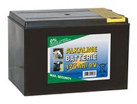 Kerbl 44226 ALKALINE droogbatterij Power Block, 9V, 175Ah, 185mm lengte, 130mm breedte, 160mm hoog