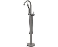 IVY Bond Vrijstaande Badmengkraan met Draaibare Uitloop en 3-standen Handdouche - Geborsteld Metal Black PVD