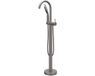 IVY Bond Vrijstaande Badmengkraan met Draaibare Uitloop en 3-standen Handdouche - Geborsteld Metal Black PVD