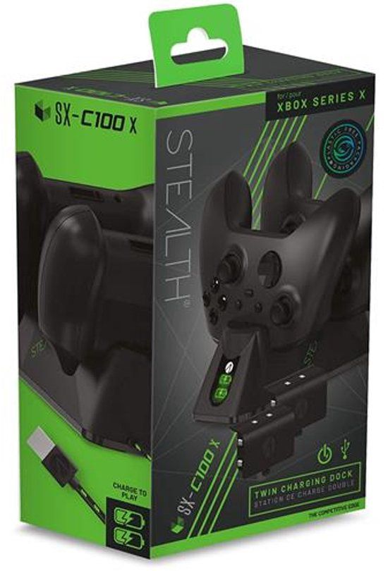Stealth SX-C100X Twin Charging Dock - Zwart (Xbox Series X)