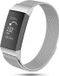 Merkloos / Sans marque Fitbit Charge 3/4 Milanese Band - Silver - Large