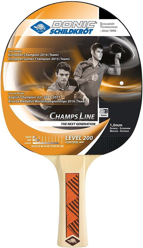 Donic Schildkröt Tafeltennisbat Champs Line 200 Zwart