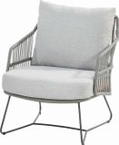 4 Seasons Outdoor Cempre lounge tuinstoel antraciet zilvergrijs