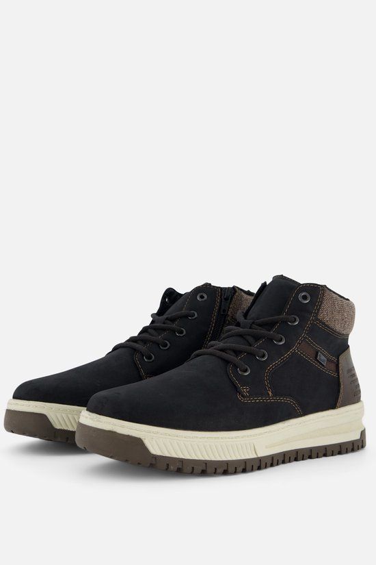 Rieker Veterboots zwart Nubuck - Maat 44