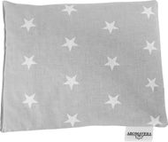 AromaVera Coussin aux noyaux de cerise gris-étoile 20 x 25 cm