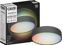 Calex Slimme Plafondlamp - Smart Plafonnière 30cm - RGB en Warm Wit - Zwart