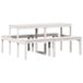 Syfax Picknicktafel Picknicktafel 160x134x75 cm massief grenenhout wit