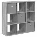 vidaXL Dressoir Grijs Sonoma 73,5 x 24 x 69,5 cm