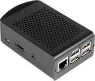 Joy-it rb-alucase+06 SBC-behuizing Geschikt voor serie: Raspberry Pi® Met bevestigingslasplaat Zwart