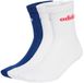 Adidas Linear Cushioned Crewsokken 3 Eenheden Wit,Blauw EU 37-39