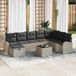 Maison Exclusive - Ensemble de jardin 9 pièces, gris clair, en polyrotin