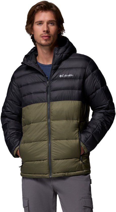 Columbia Buck Butte™ II Insulated Hooded Jacket - Stone Green, Shark - Men's L