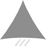 AMANKA Zonneluifel Driehoekig - 6x6x6 - Grijs - Waterdoorlatend - 98% UV-bescherming