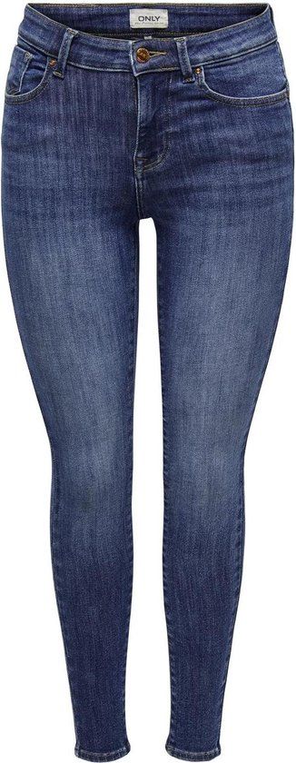 ONLY ONLPOWER MID SK PUSHUP DNM TAI012 N Skinny Jeans - Dark Blue Denim - W26 X L30