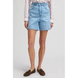 Lee Light Blue Denim High Waist Shorts