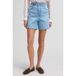 Lee Light Blue Denim High Waist Shorts