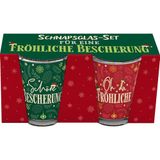 GRUSS & CO Borrelglazenset motief "Vrolijk cadeau"