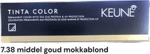 Keune Tinta Color 7.38 60ml middel goud mokkablond