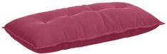 vidaXL Coussin de dossier Rouge vin 100 x 50 cm Tissu velours côtelé