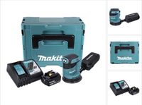 Makita DBO 180 RT1J ponceuse excentrique sans fil 18 V 125 mm + 1x batterie 5,0 Ah + chargeur + Makpac