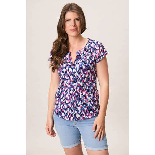Miss Etam Blousetop Blauw/Roze