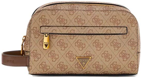 GUESS Milano Necessaire toilettas Beige Brown Lichtbruin