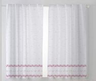 Cardenaal Textil Tamara gordijn keukengordijn voile violet 100x140 cm