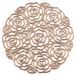 Set van 6 onderzetters roségoud Ø 10 cm | gesorteerd, goud