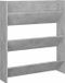 vidaXL Wandschoenenkast 80x18x90 cm spaanplaat betongrijs